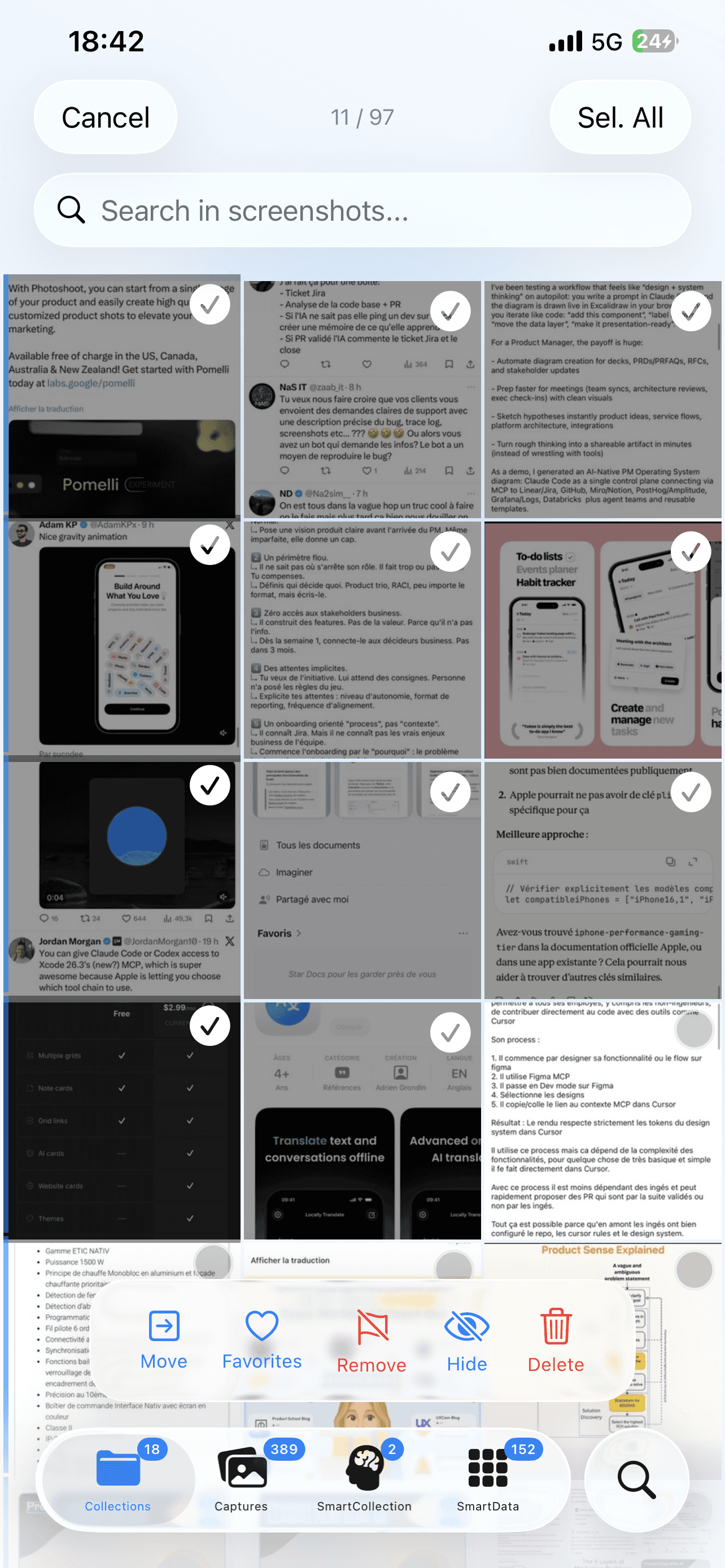 Screenshot de l'application