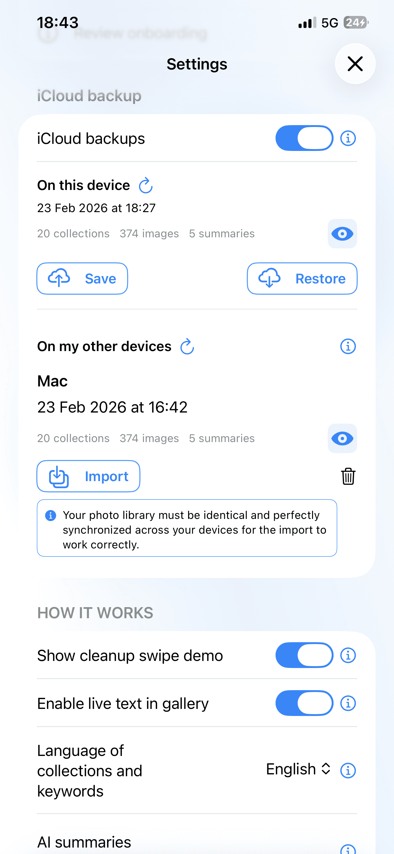 Screenshot de l'application