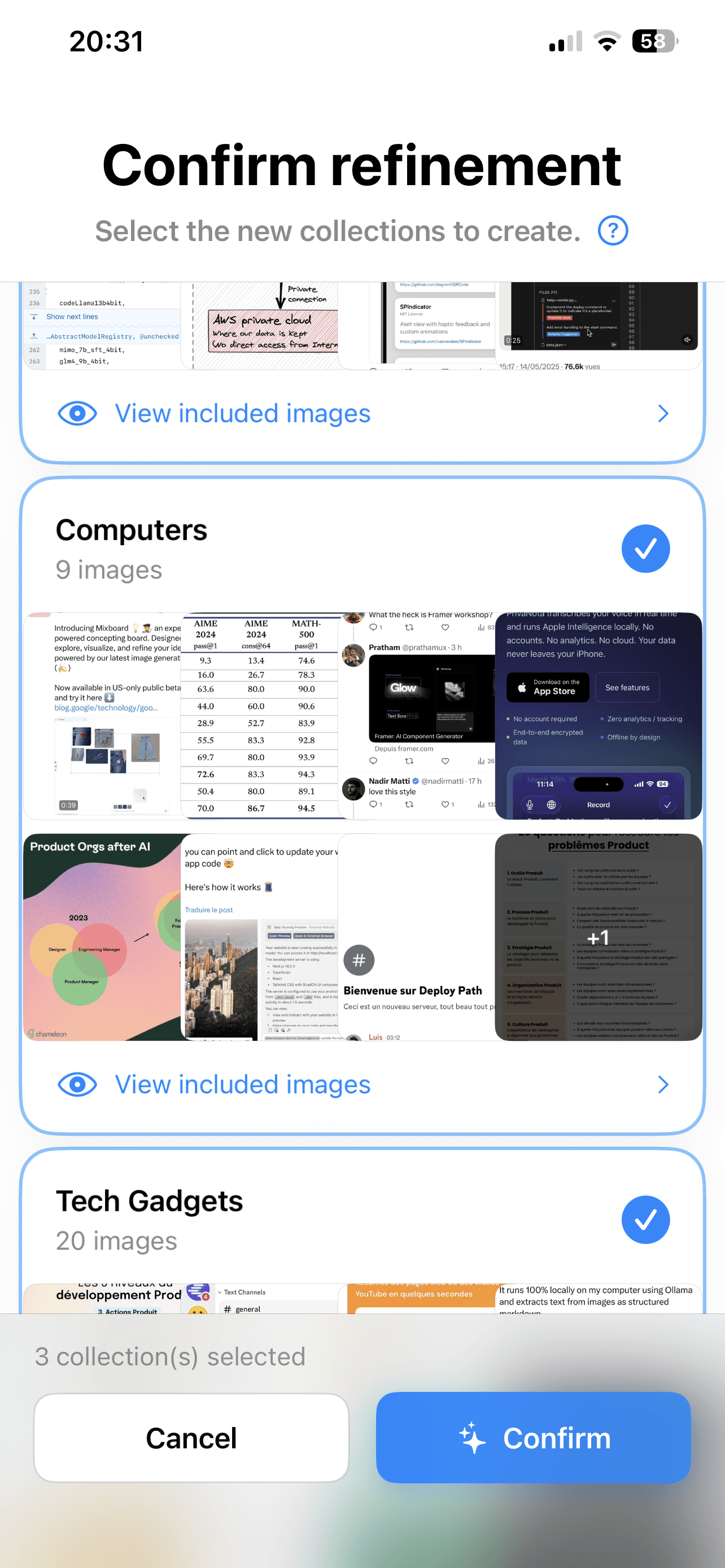Screenshot de l'application
